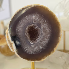 Load image into Gallery viewer, Agate Geode on Stand