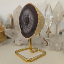 Load image into Gallery viewer, Agate Geode on Stand