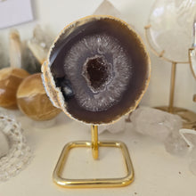 Load image into Gallery viewer, Agate Geode on Stand