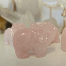 Load image into Gallery viewer, Rose Quartz Elephant
