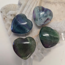 Load image into Gallery viewer, Rainbow Fluorite Hearts