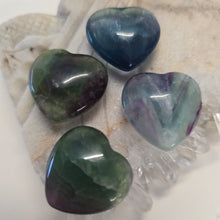 Load image into Gallery viewer, Rainbow Fluorite Hearts
