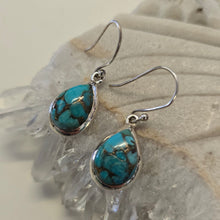 Load image into Gallery viewer, Mojave Turquoise Sterling Silver Ear-rings