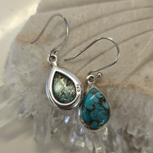 Load image into Gallery viewer, Mojave Turquoise Sterling Silver Ear-rings