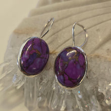 Load image into Gallery viewer, Purple Mojave Turquoise Sterling Silver Ear-rings