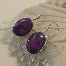 Load image into Gallery viewer, Purple Mojave Turquoise Sterling Silver Ear-rings
