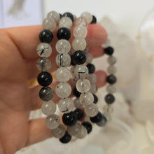 Load image into Gallery viewer, Black Tourmaline Quartz Bracelet