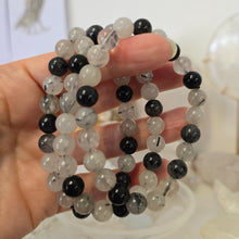 Load image into Gallery viewer, Black Tourmaline Quartz Bracelet