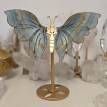 Load image into Gallery viewer, Blue Onyx Butterfly Wings