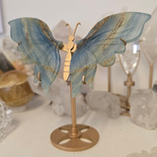 Load image into Gallery viewer, Blue Onyx Butterfly Wings