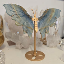 Load image into Gallery viewer, Blue Onyx Butterfly Wings