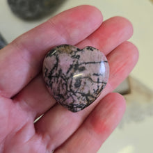 Load image into Gallery viewer, Rhodonite - (Black) Bracelet and Heart Boxset
