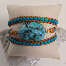 Load image into Gallery viewer, Turquoise Wrap Bracelet