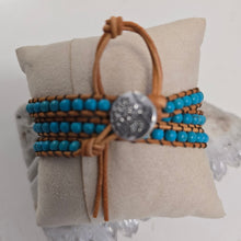 Load image into Gallery viewer, Turquoise Wrap Bracelet