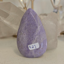 Load image into Gallery viewer, Lavender Jade Teardrop Palmstone