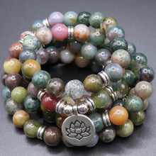 Load image into Gallery viewer, 108 Indian Agate Mala Necklace/Bracelet
