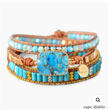 Load image into Gallery viewer, Turquoise Princess Wrap Bracelet