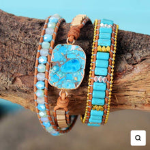 Load image into Gallery viewer, Turquoise Princess Wrap Bracelet
