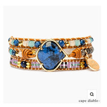Load image into Gallery viewer, Healing Blue Sodalite Wrap Bracelet