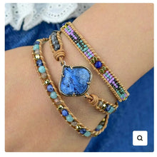 Load image into Gallery viewer, Healing Blue Sodalite Wrap Bracelet