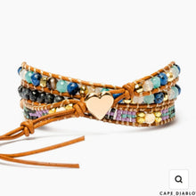 Load image into Gallery viewer, Healing Blue Sodalite Wrap Bracelet