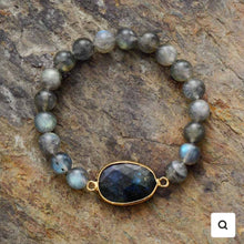 Load image into Gallery viewer, Labradorite Gemstone Bracelet