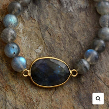 Load image into Gallery viewer, Labradorite Gemstone Bracelet