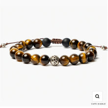 Load image into Gallery viewer, Men's Tiger's Eye Tibetan Bracelet