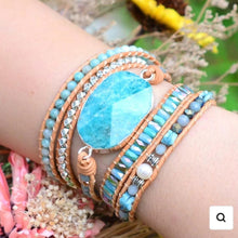 Load image into Gallery viewer, Healing Amazonite Protection Wrap Bracelet