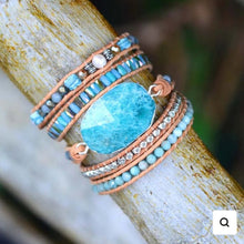 Load image into Gallery viewer, Healing Amazonite Protection Wrap Bracelet
