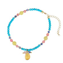 Load image into Gallery viewer, Turquoise & Mixed Bead Anklet