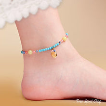 Load image into Gallery viewer, Turquoise & Mixed Bead Anklet