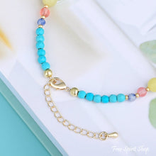 Load image into Gallery viewer, Turquoise & Mixed Bead Anklet