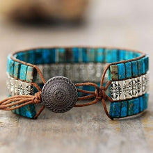 Load image into Gallery viewer, Tibetan Blue Jasper Wrap Bracelet