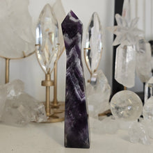 Load image into Gallery viewer, Chevron Amethyst Skinny Tower