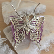 Load image into Gallery viewer, Magenta Fluorite Butterfly