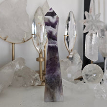 Load image into Gallery viewer, Chevron Amethyst Skinny Tower