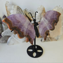 Load image into Gallery viewer, Amethyst Crazy Lace Agate Butterfly Wings
