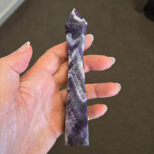 Load image into Gallery viewer, Chevron Amethyst Skinny Tower