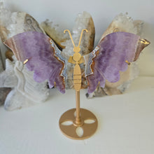Load image into Gallery viewer, Amethyst Crazy Lace Agate Butterfly Wings