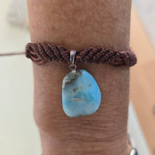 Load image into Gallery viewer, Larimar Macrame Armband/Bracelet