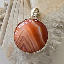 Load image into Gallery viewer, Carnelian Sterling Silver Pendant