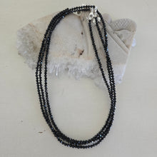 Load image into Gallery viewer, Black Spinel Faceted Necklace