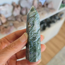 Load image into Gallery viewer, Moss Agate Tower