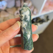 Load image into Gallery viewer, Moss Agate Tower