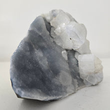 Load image into Gallery viewer, Blue Chalcedony with Calcite -Sugar Druze