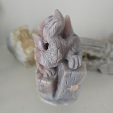 Load image into Gallery viewer, Flower Agate and Amethyst Dragon