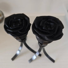 Load image into Gallery viewer, Black Obsidian Rose - Spinning Stand