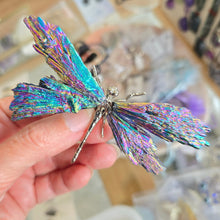 Load image into Gallery viewer, Aura Kyanite Dragonfly - Rainbow