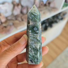 Load image into Gallery viewer, Moss Agate Tower